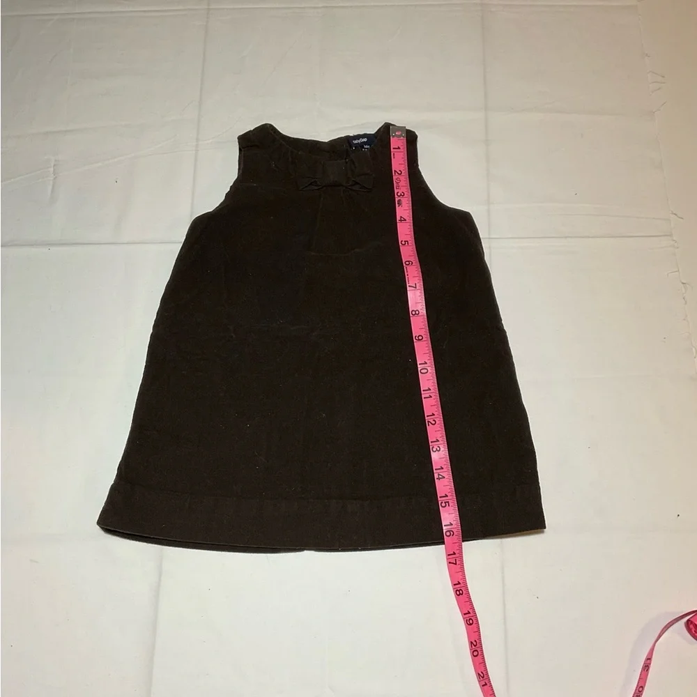 Baby Gap Girls 12-18 Month Sleeveless Corduroy Brown Dress